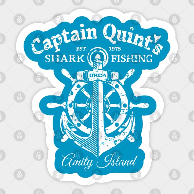 Captain Quint's Shark Fishing Sticker by SaltyCult